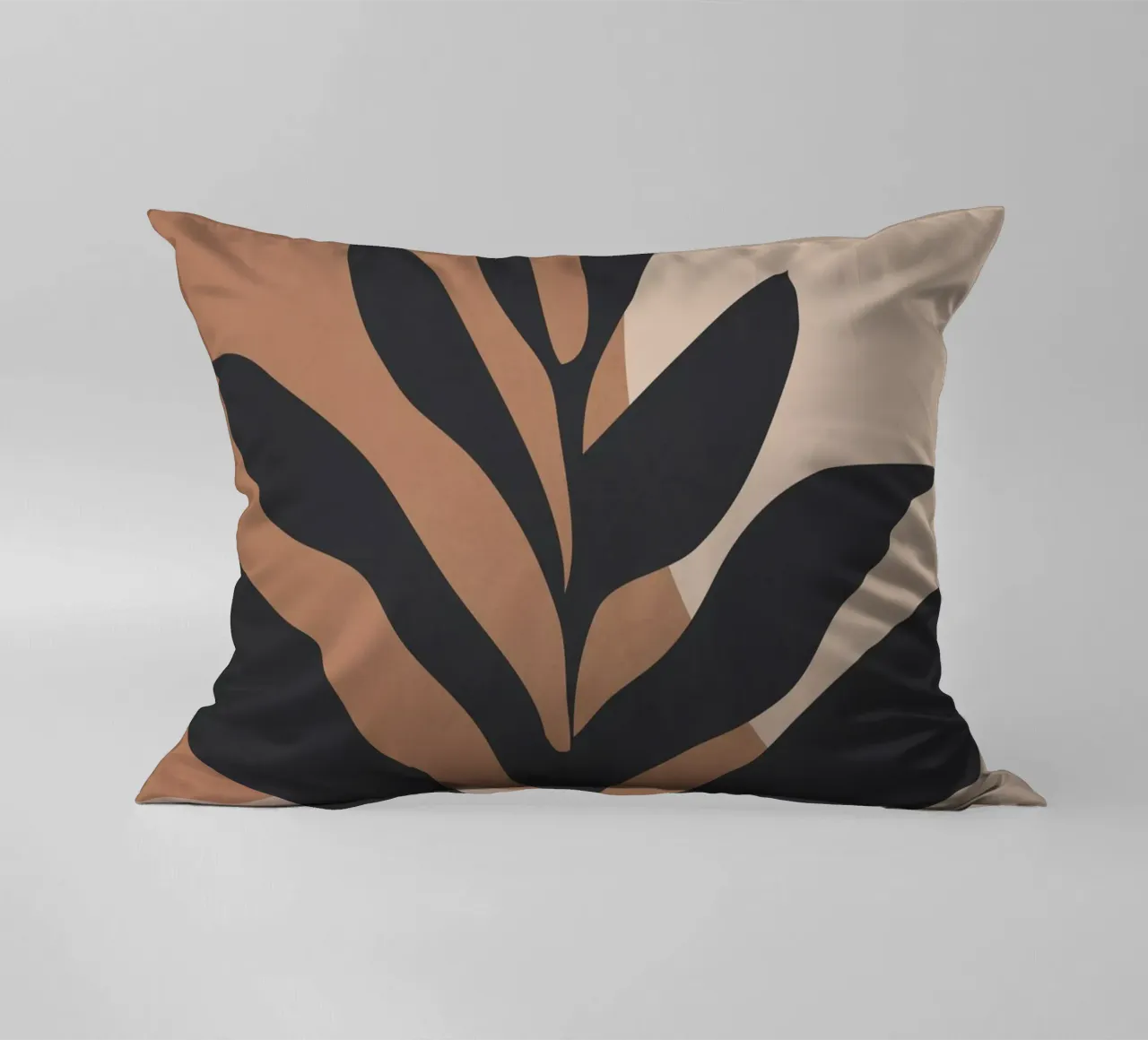 Tropical Leaf Abstract Art 2 decorative cushion by ThingDesign