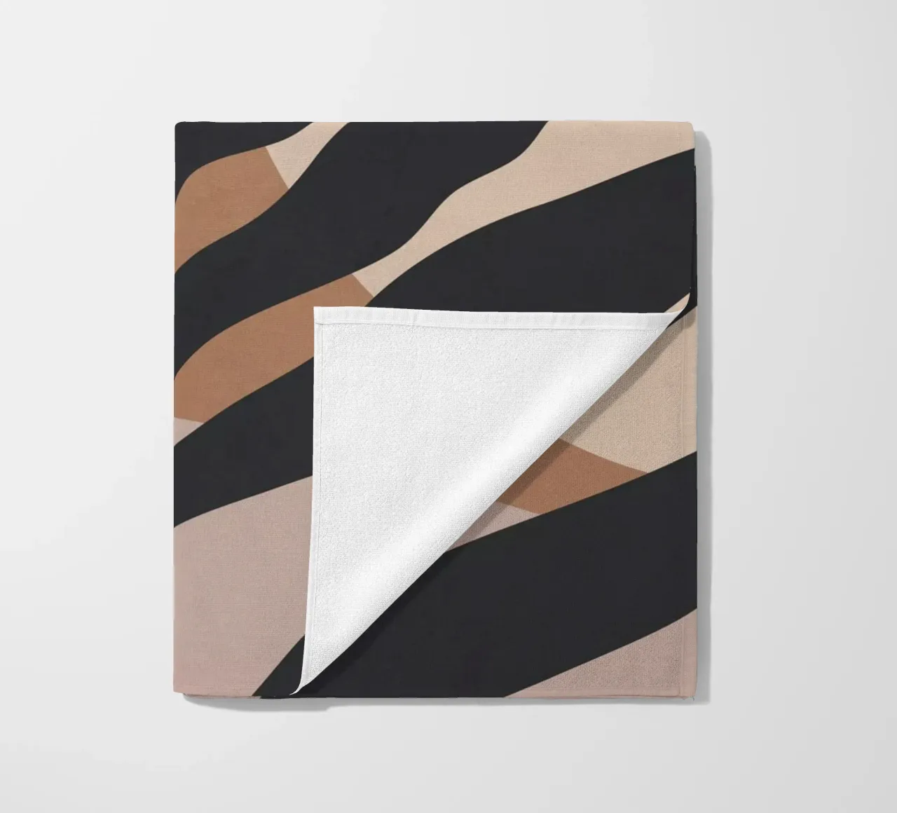 Tropisches Blatt Abstrakte Kunst 2 Strandtuch von ThingDesign