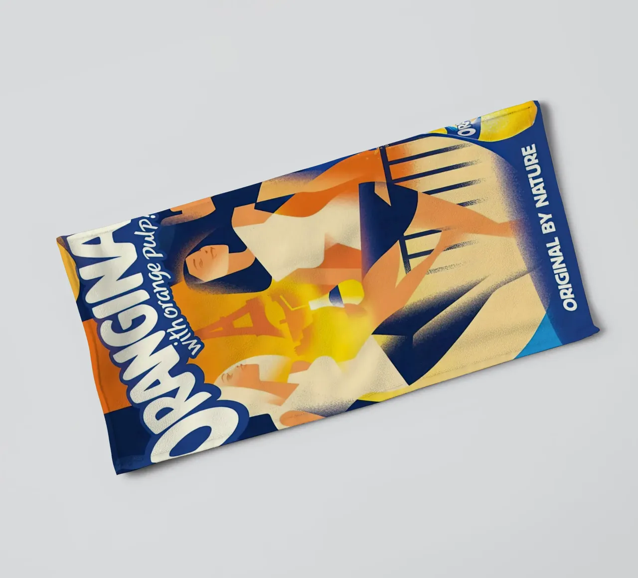 Orangina sinaasappelpulp badhanddoek van Mr.Lorenzo