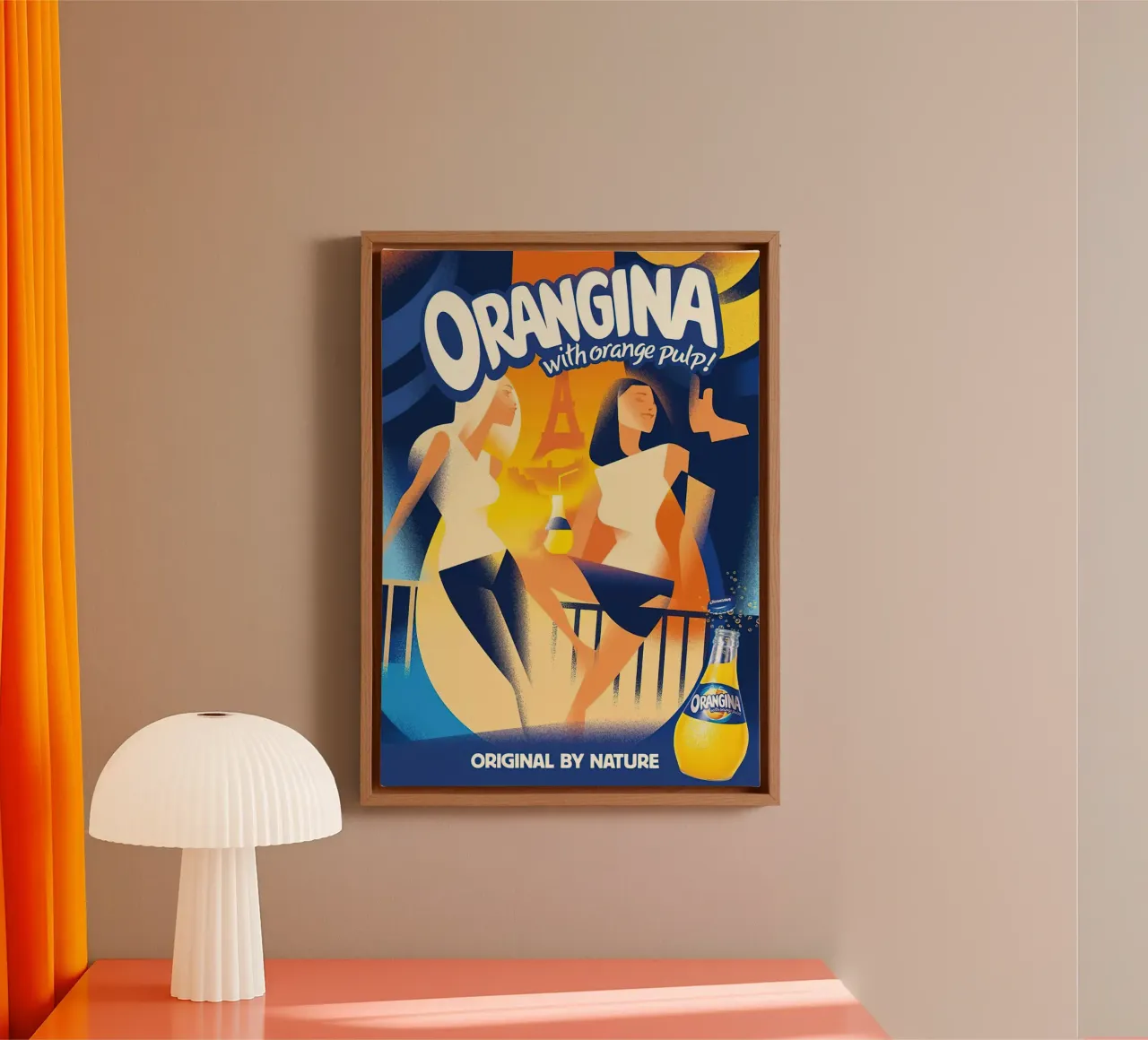 Polpa di arancia Orangina tela con Cornice a cassetta da Mr.Lorenzo