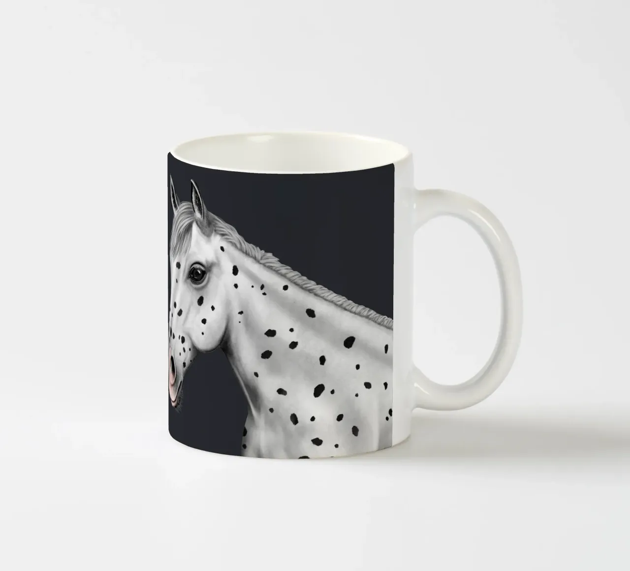 Pferde-Portrait • Knabstrupper tazza in ceramica da Moonlit Illustrations