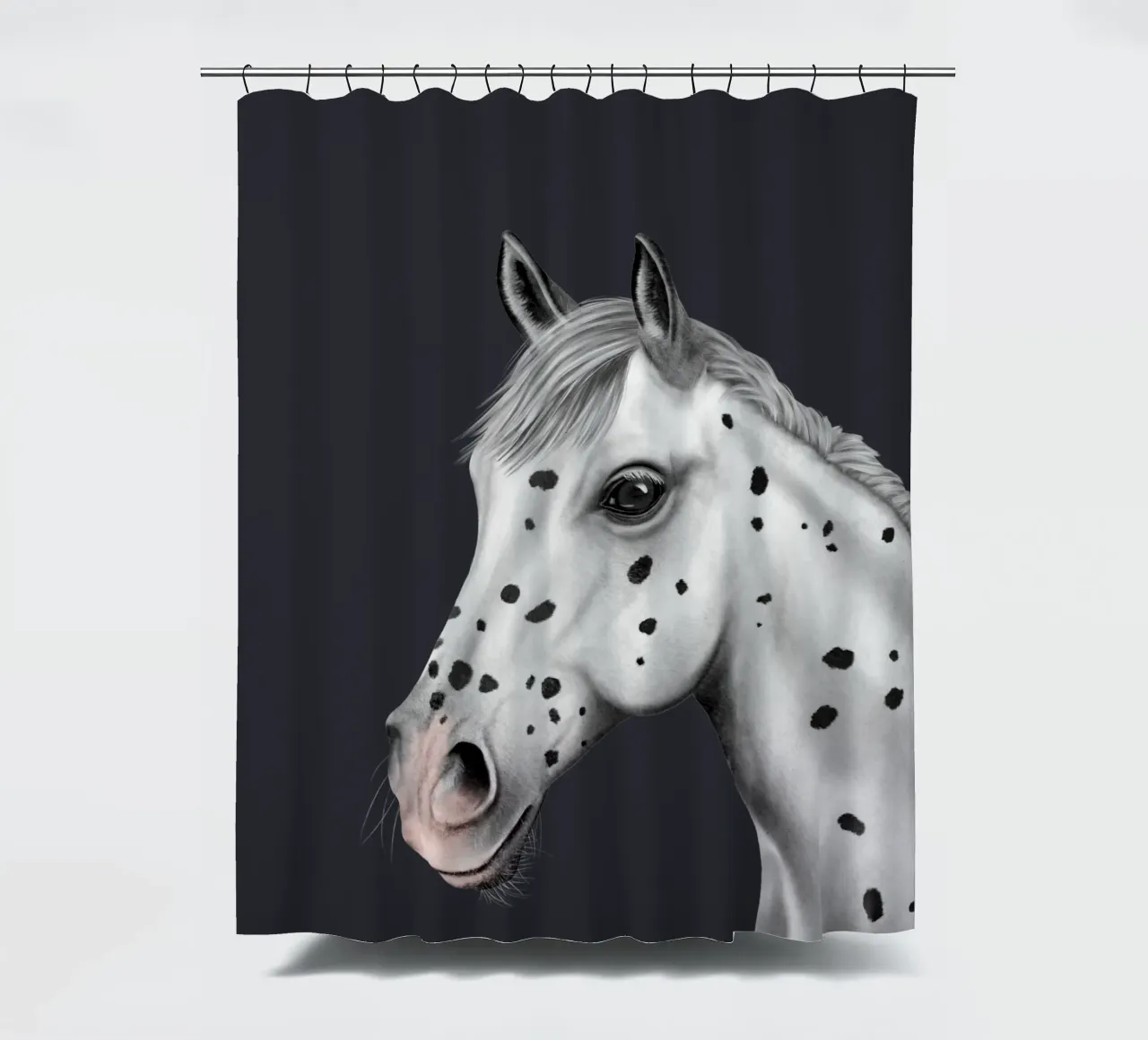Knabstrupper Portrait tenda da doccia da Moonlit Illustrations