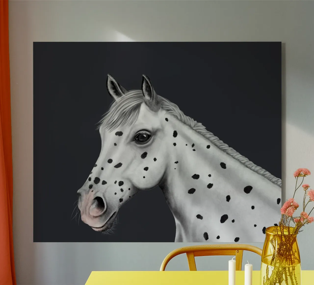 Knabstrupper Portrait plexiglass da Moonlit Illustrations