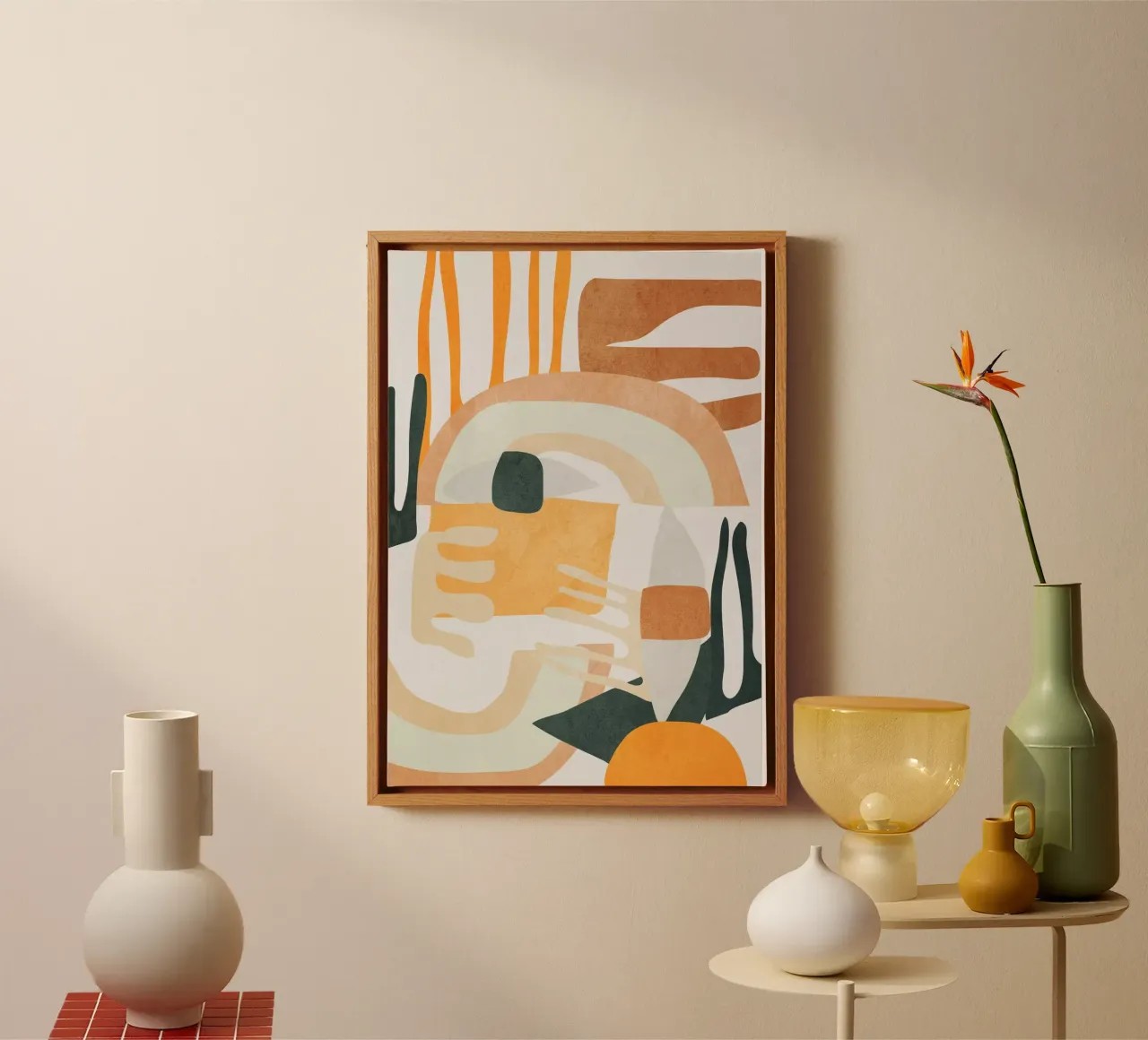Abstracte kunst 10 canvas met Baklijst van ThingDesign