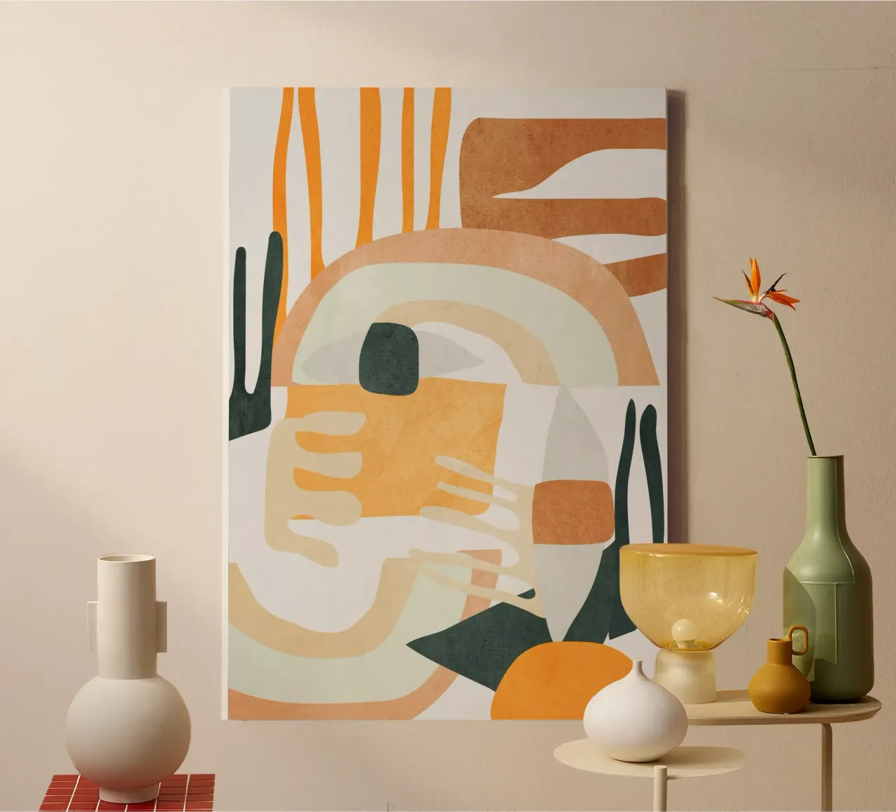 Abstracte kunst 10 canvas met Baklijst van ThingDesign