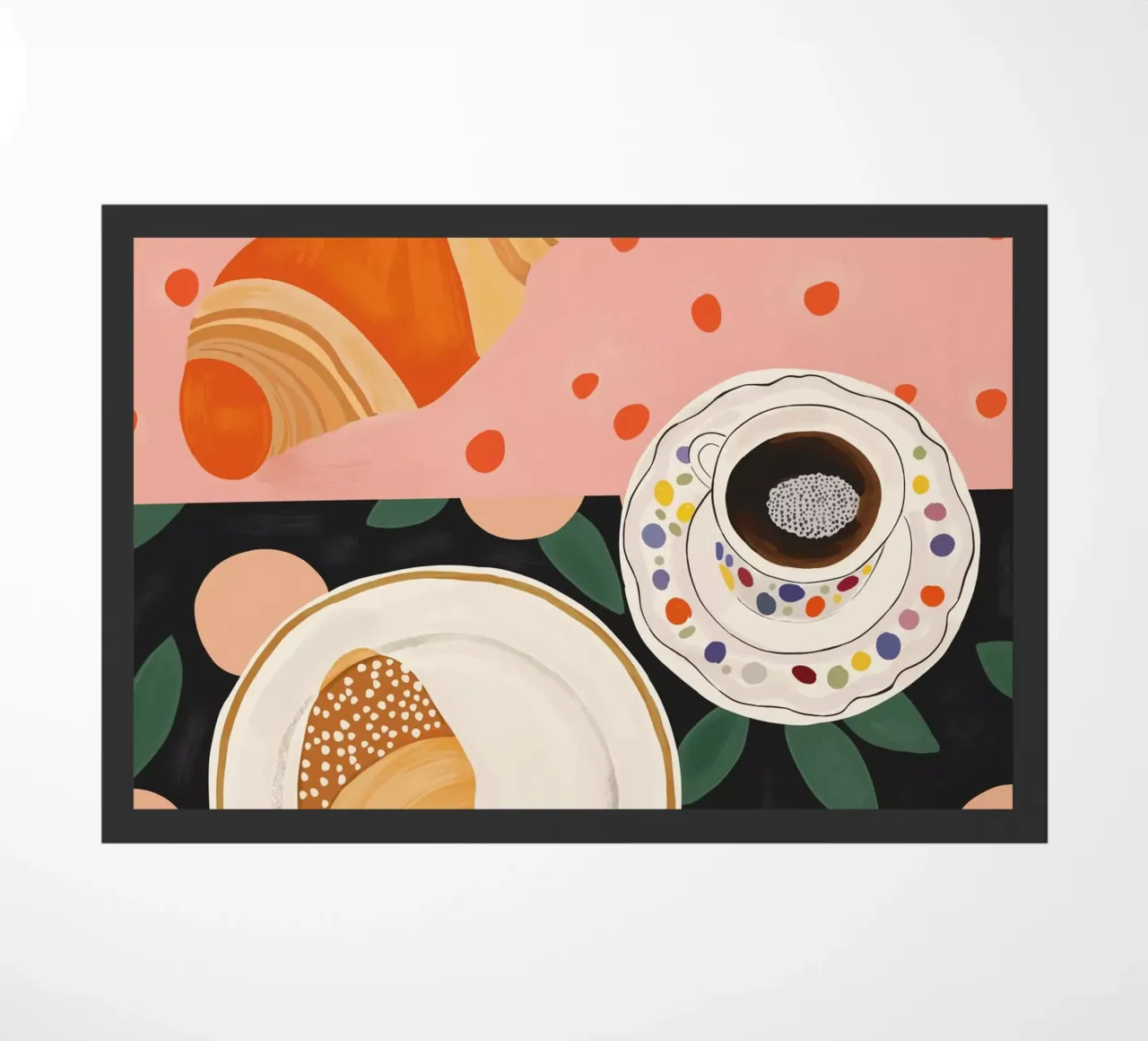 Caffè e croissant zerbino da ArtsySesta