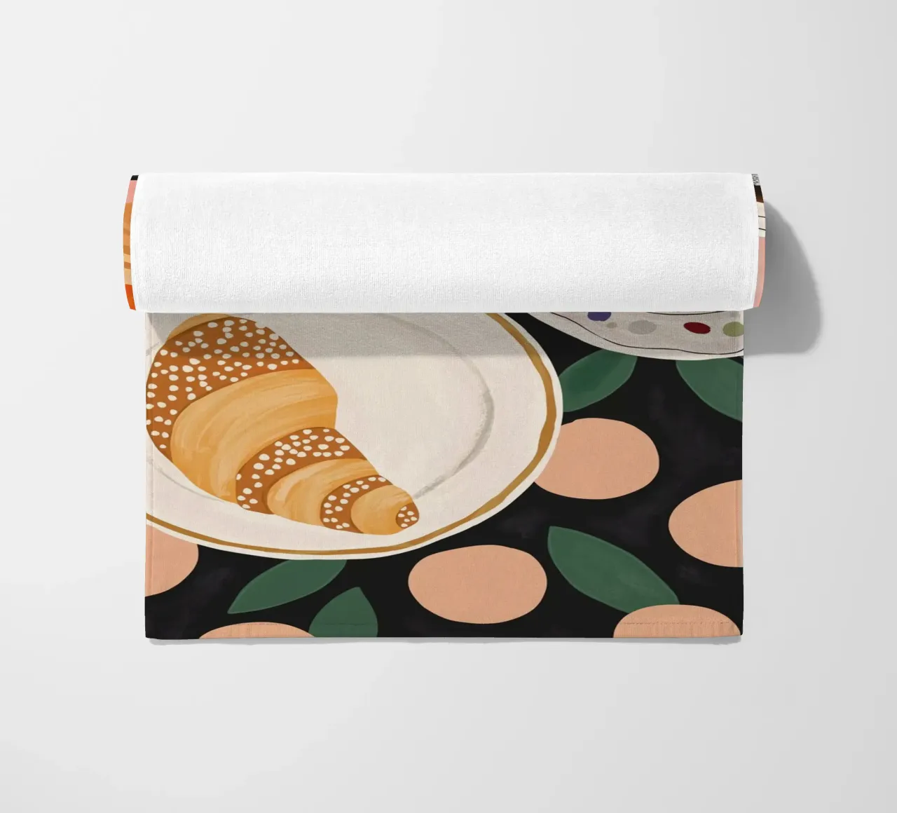 Caffè e croissant telo mare da ArtsySesta