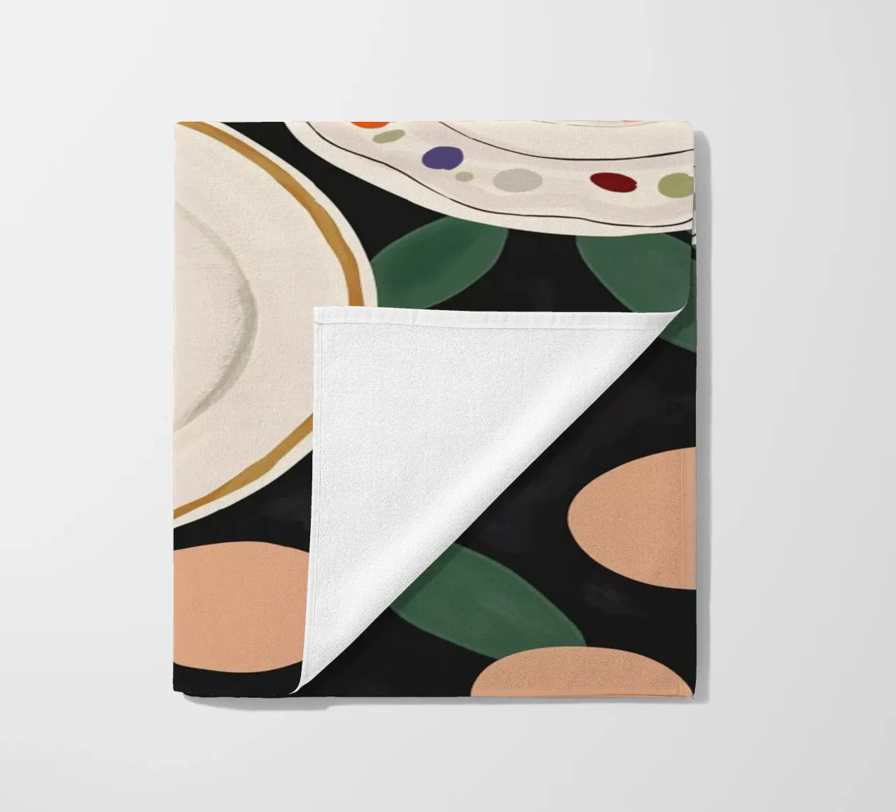 Caffè e croissant telo mare da ArtsySesta