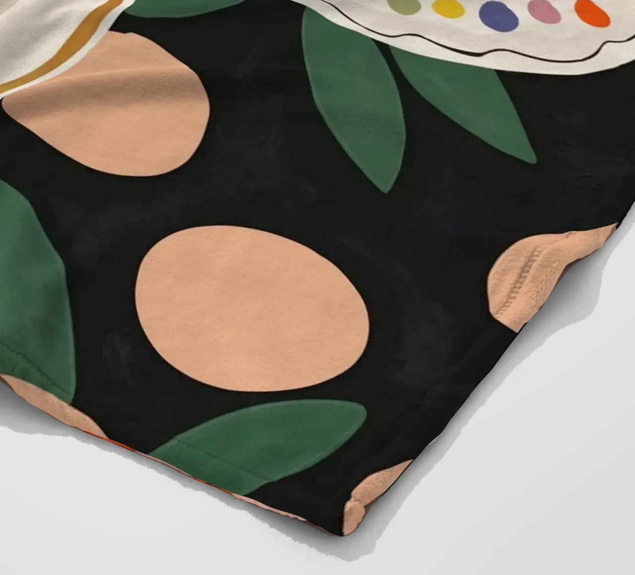 Caffè e croissant coperta in pile da ArtsySesta