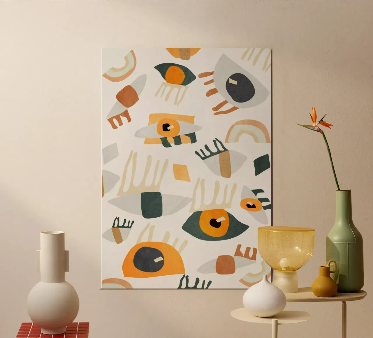 Abstracte kunst ogen hahnemühle van ThingDesign