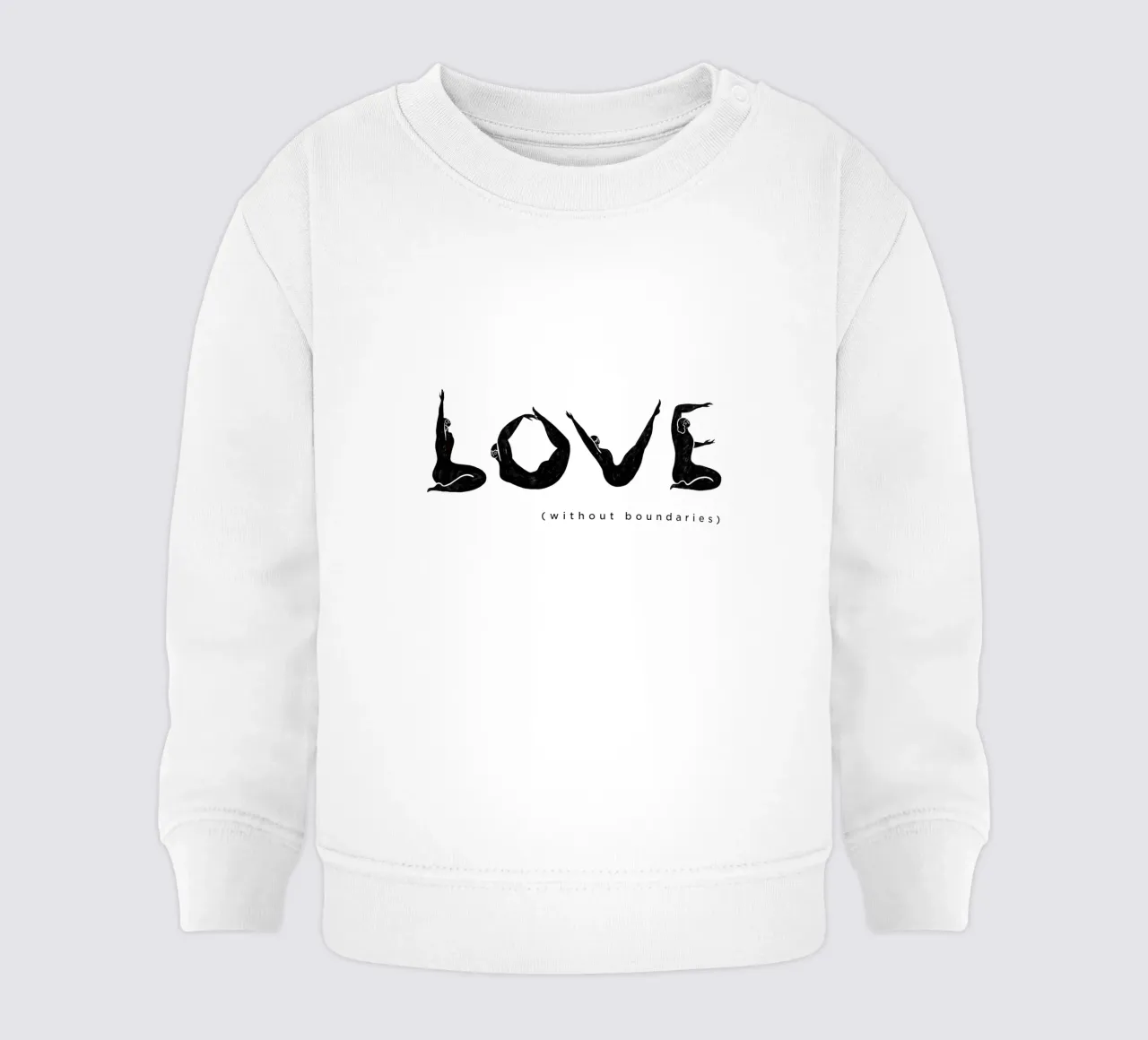 Love Without Boundaries felpa neonato da Arty Guava