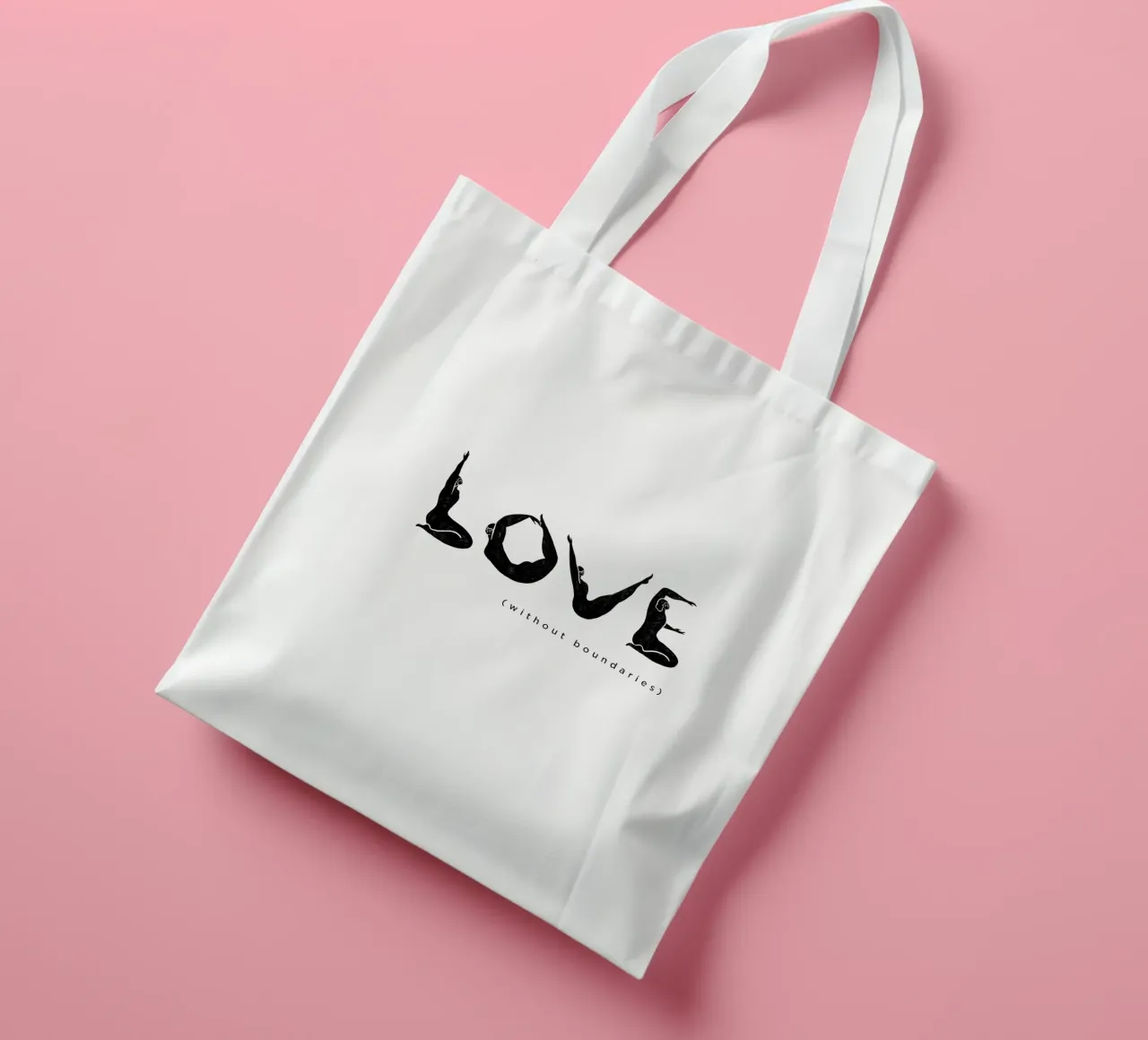 Love Without Boundaries borsa in juta da Arty Guava