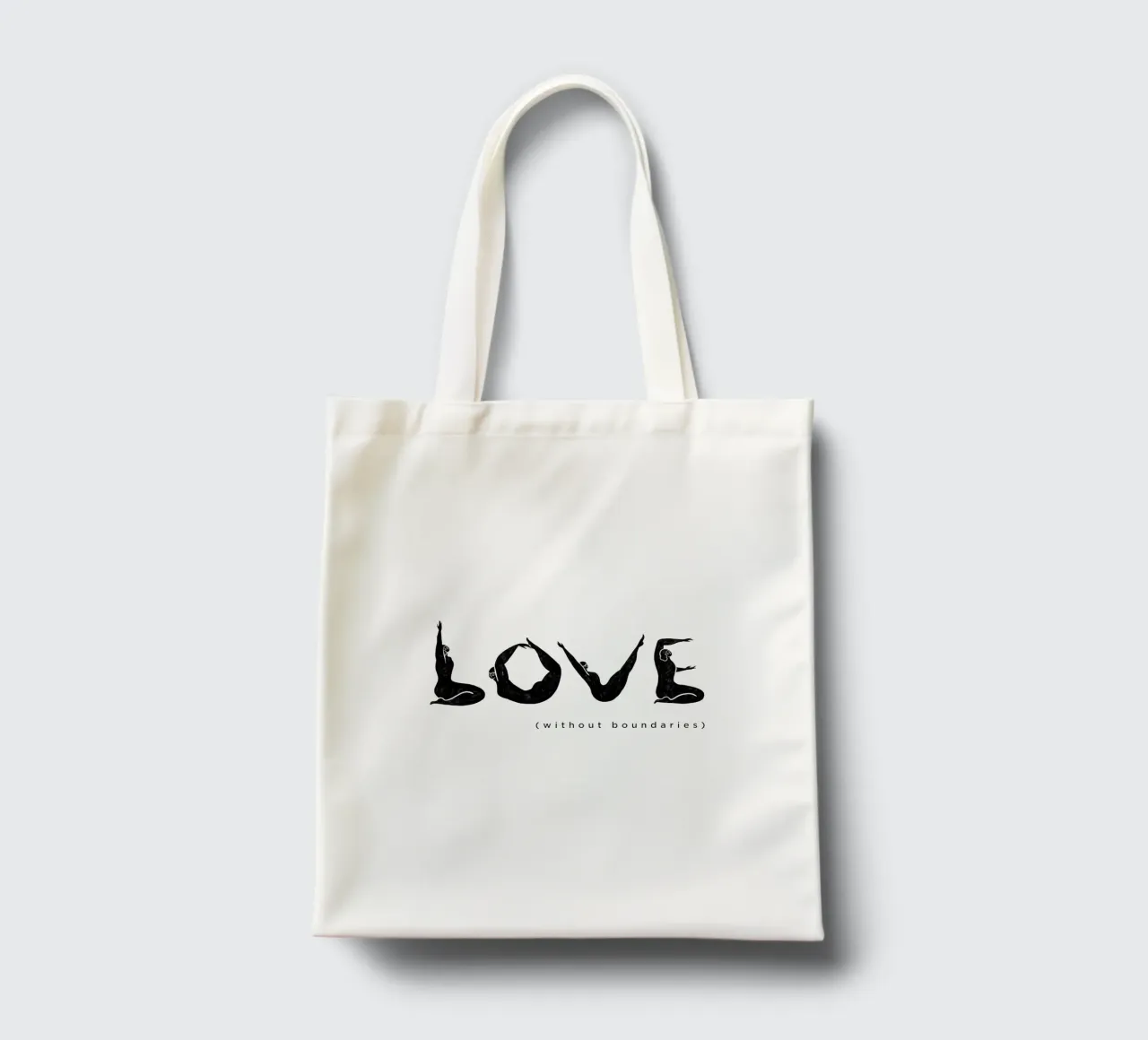 Love Without Boundaries borsa in juta da Arty Guava