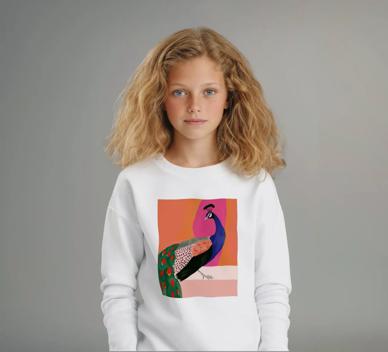 Bellissimo pavone felpa bambino da ArtsySesta