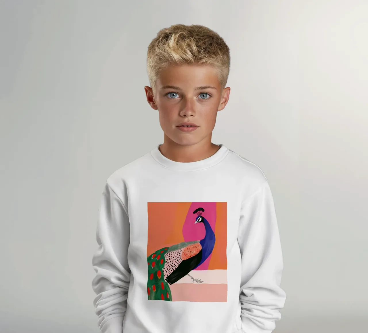 Bellissimo pavone felpa bambino da ArtsySesta
