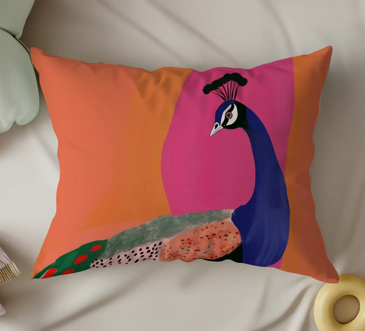 Bellissimo pavone cuscino da ArtsySesta