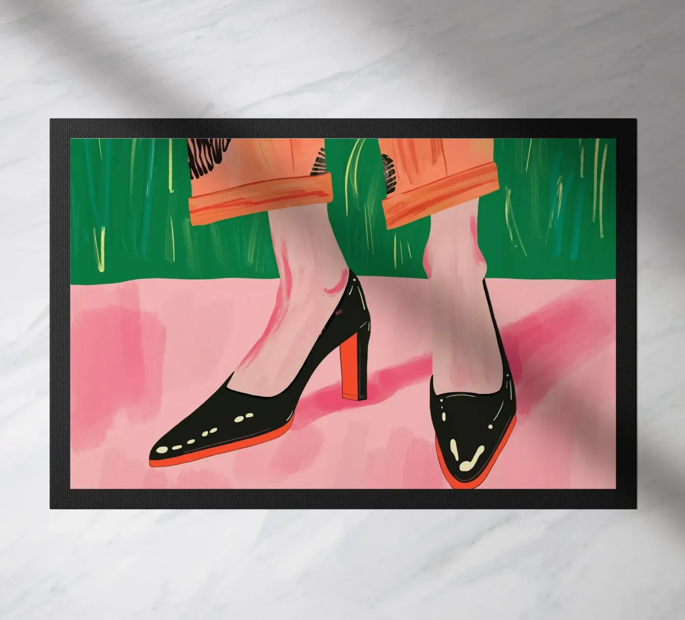 Chic Stroll doormat by ArtsySesta