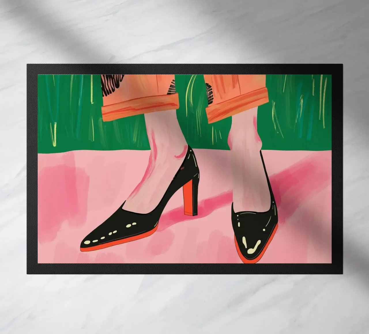 Chic Stroll doormat by ArtsySesta