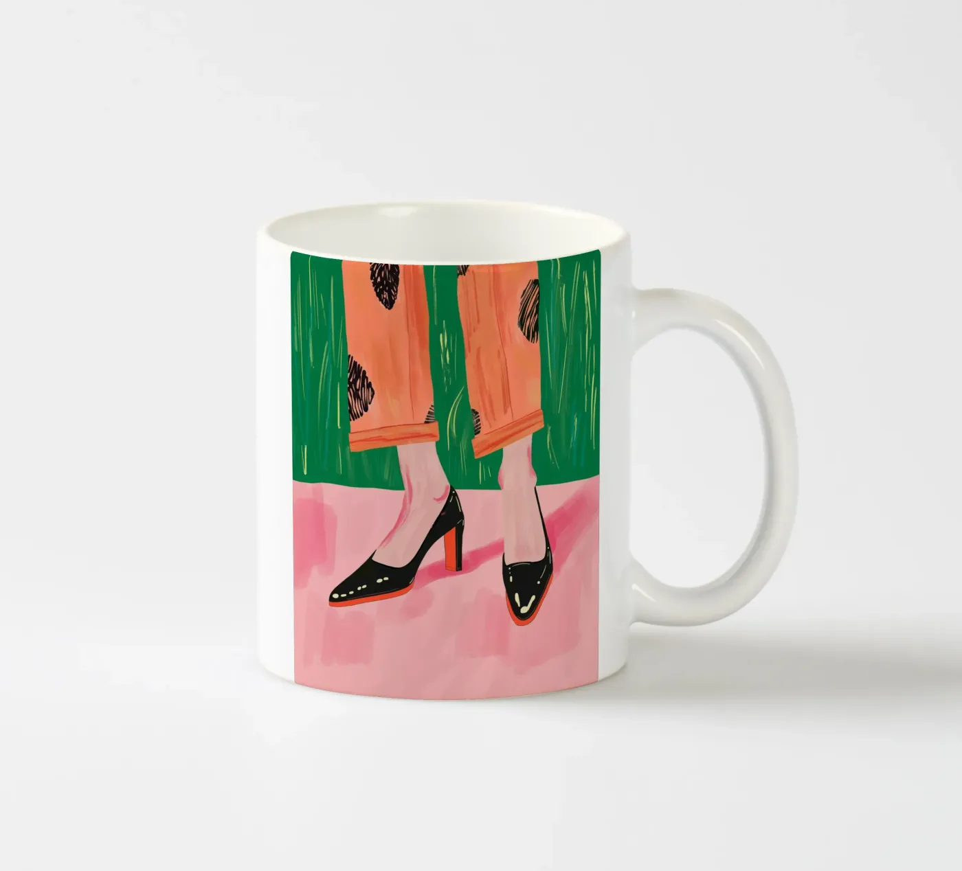 Chic Stroll ceramic mug by ArtsySesta