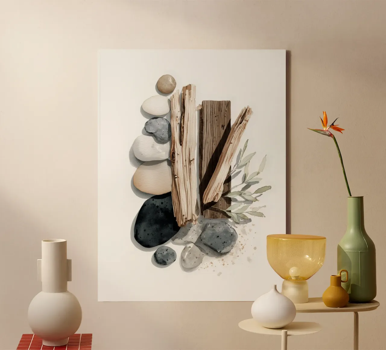 Quiet Offerings canvas with Floater frame by Luke Wilder Studio
