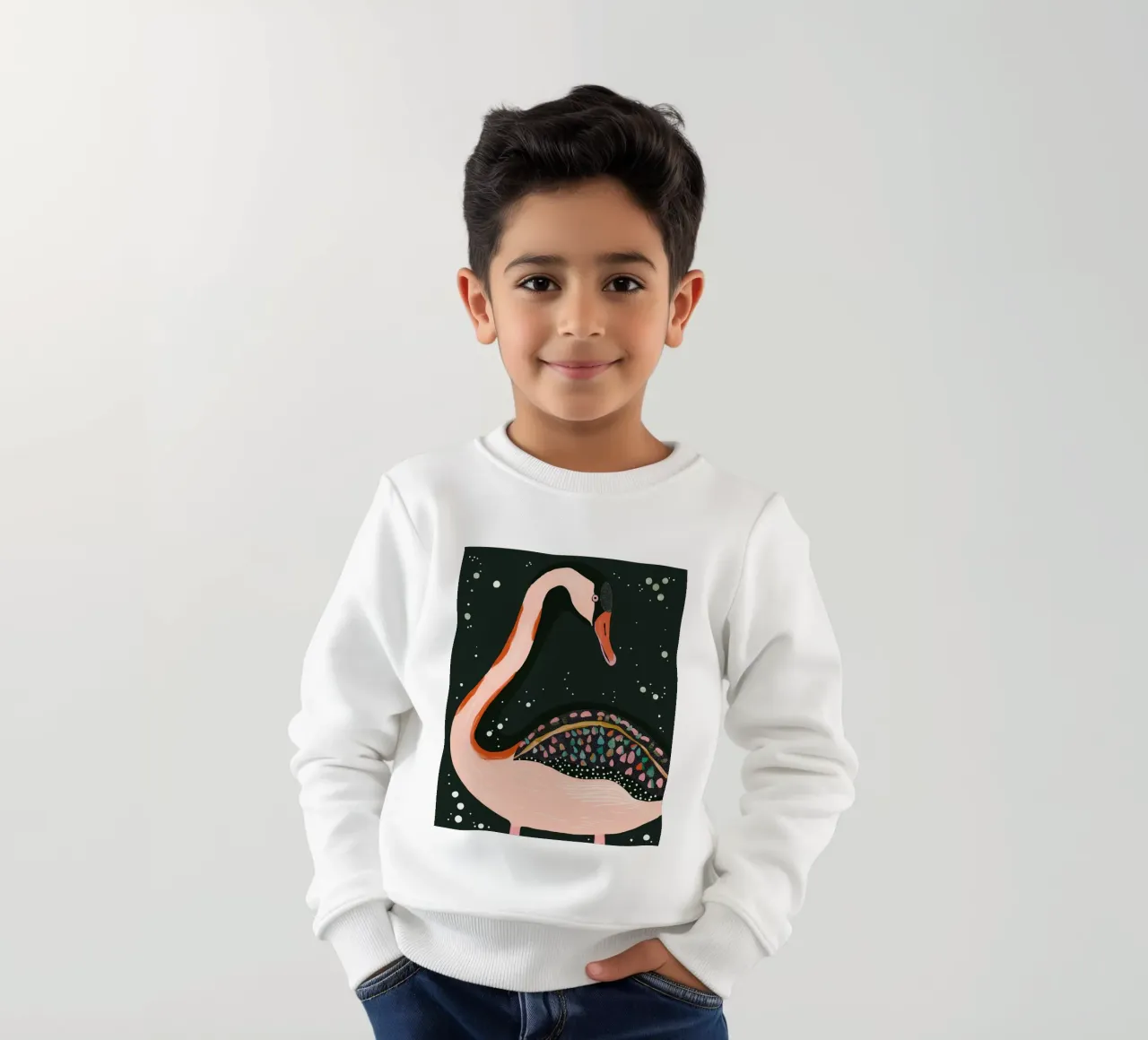 Cigno notturno felpa bambino da ArtsySesta