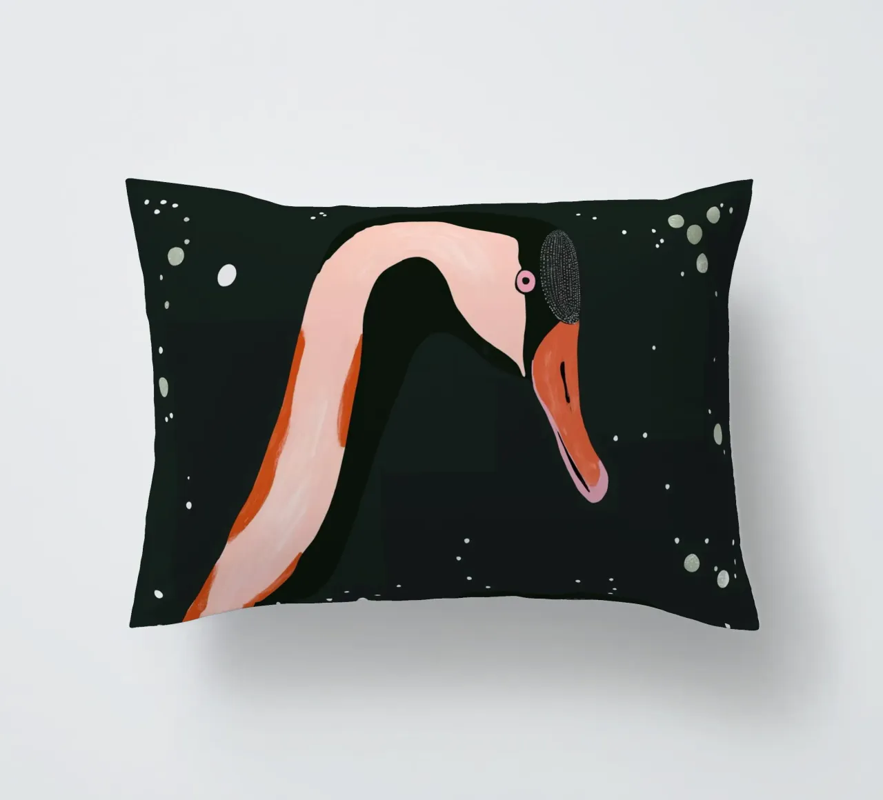 Night Swan decorative cushion by ArtsySesta