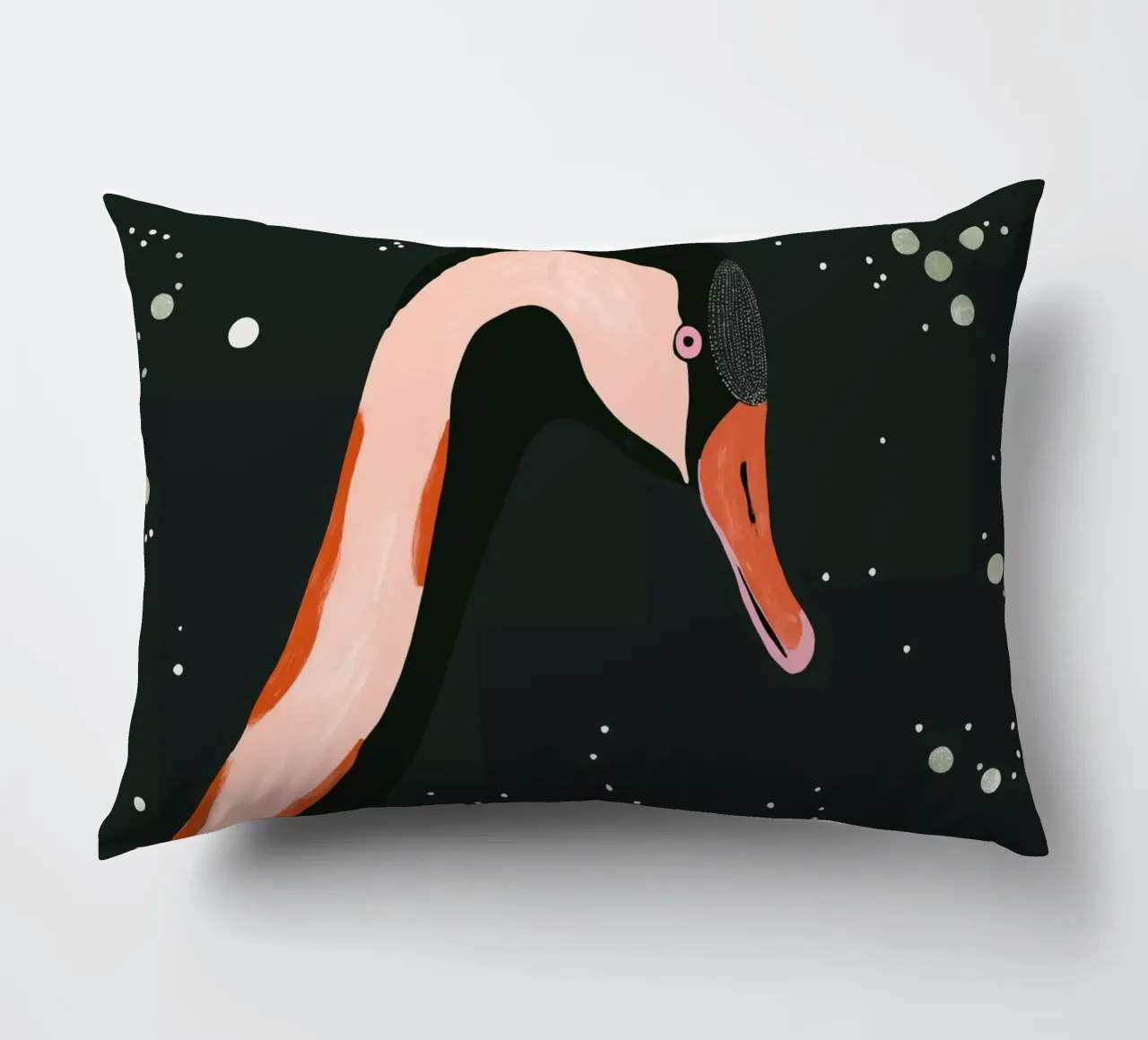 Night Swan decorative cushion by ArtsySesta