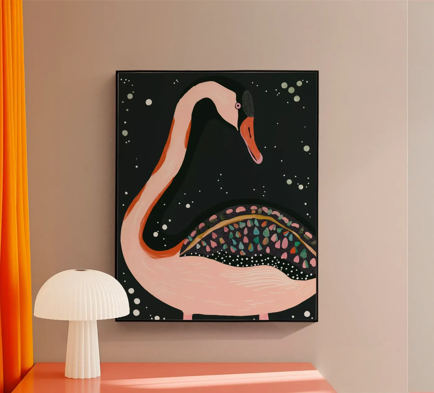 Night Swan plexiglass da ArtsySesta