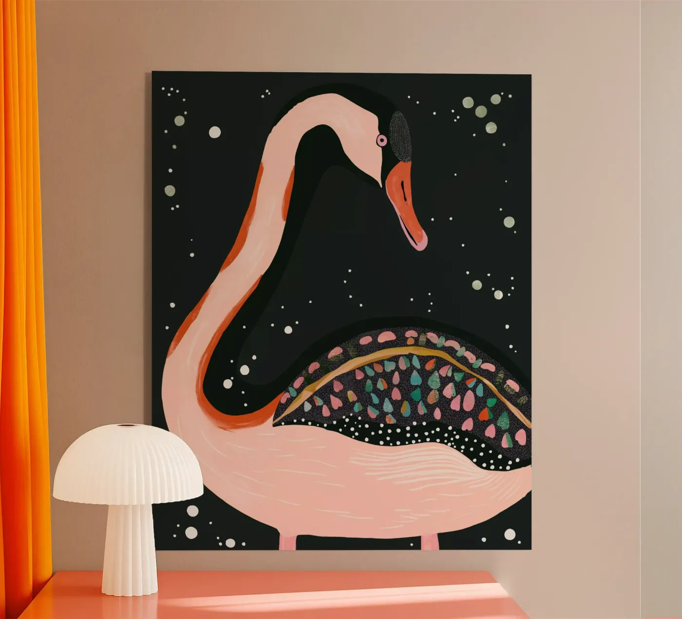 Night Swan plexiglass da ArtsySesta