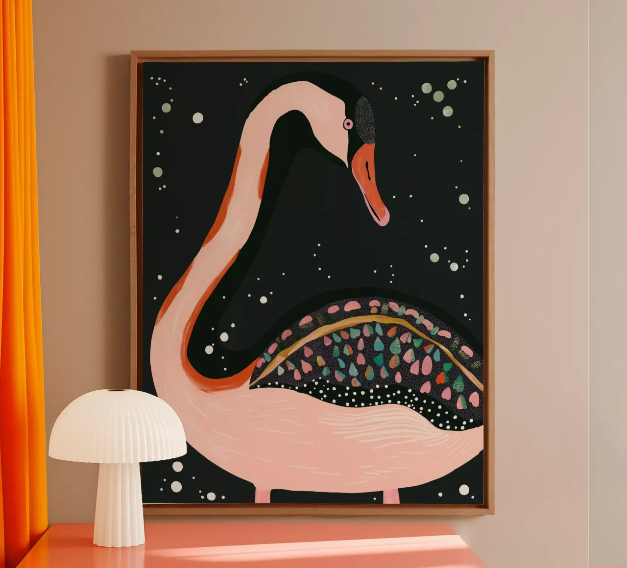 Night Swan canvas by ArtsySesta