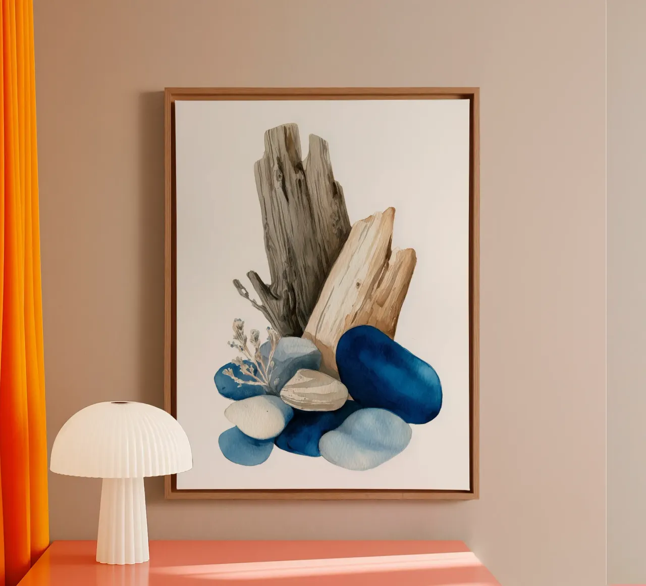 Coastal Keepsake canvas by Luke Wilder Studio