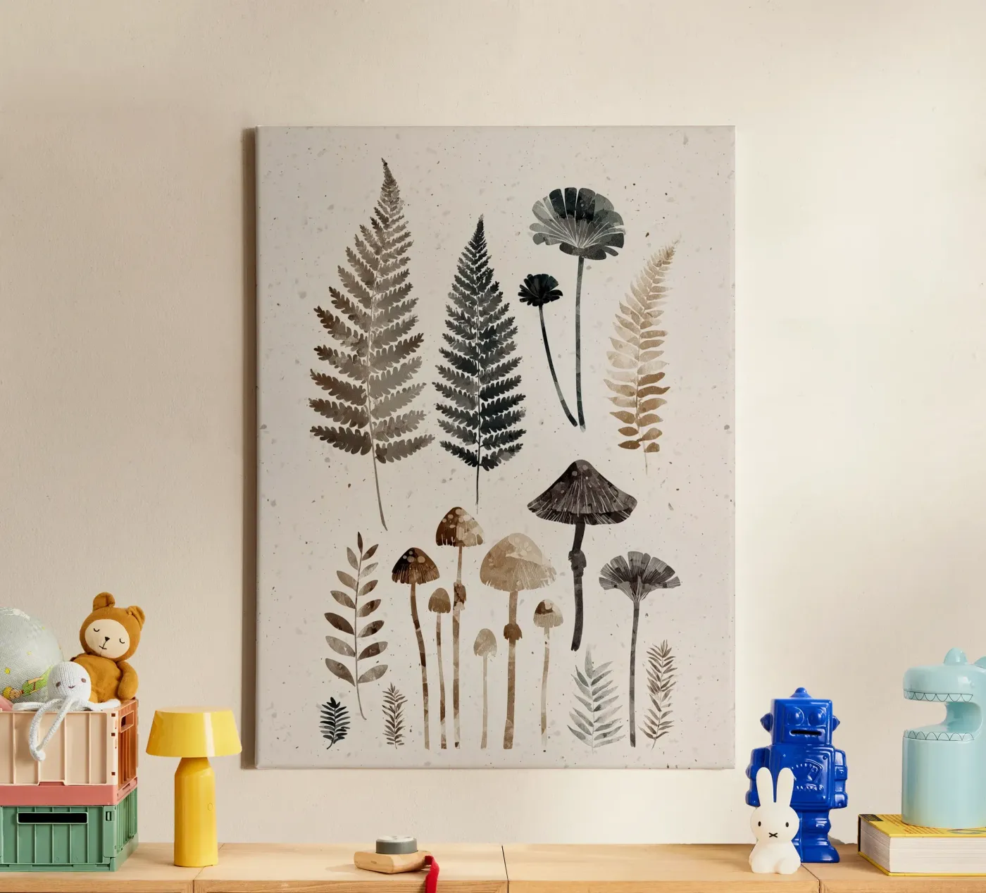 Forest Floor Study canvas by Louise Wilder Studio