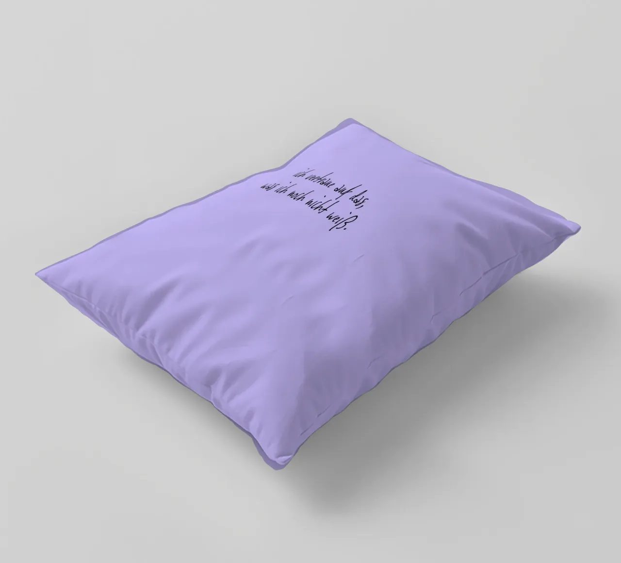 Ich vertraue auf das, was ich noch nicht weiß. cuscino da FRICKE DESIGN