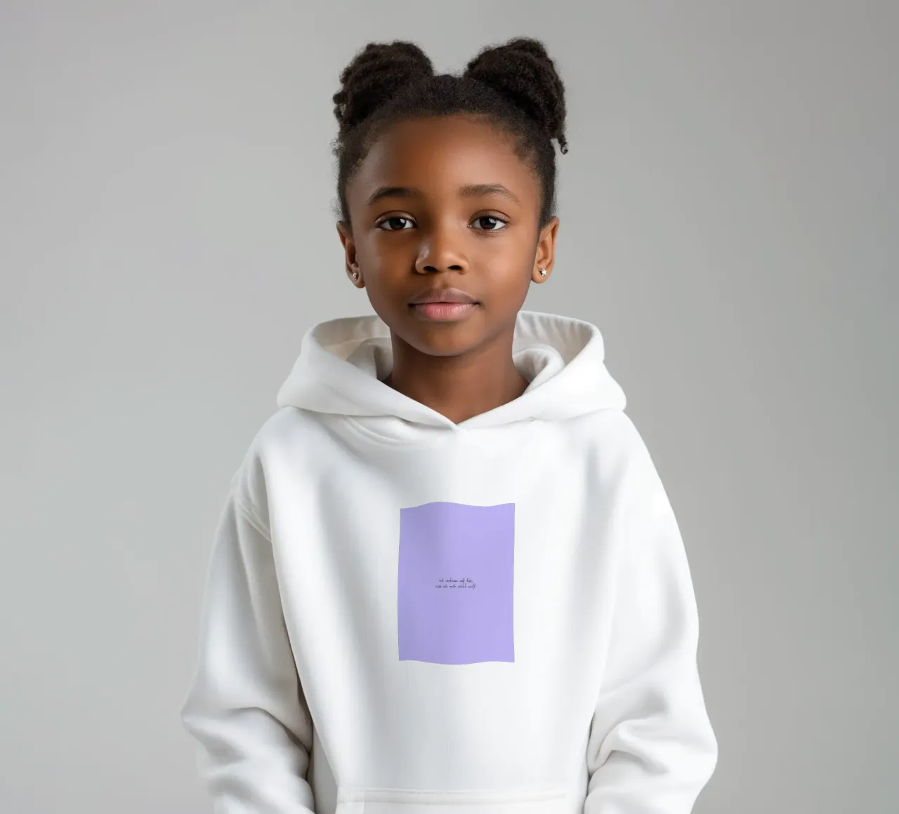 Ich vertraue auf das, was ich noch nicht weiß. felpa bambino con cappuccio da FRICKE DESIGN