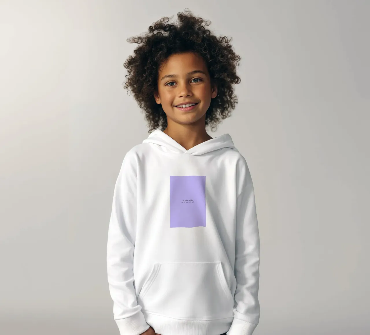 Ich vertraue auf das, was ich noch nicht weiß. felpa bambino con cappuccio da FRICKE DESIGN