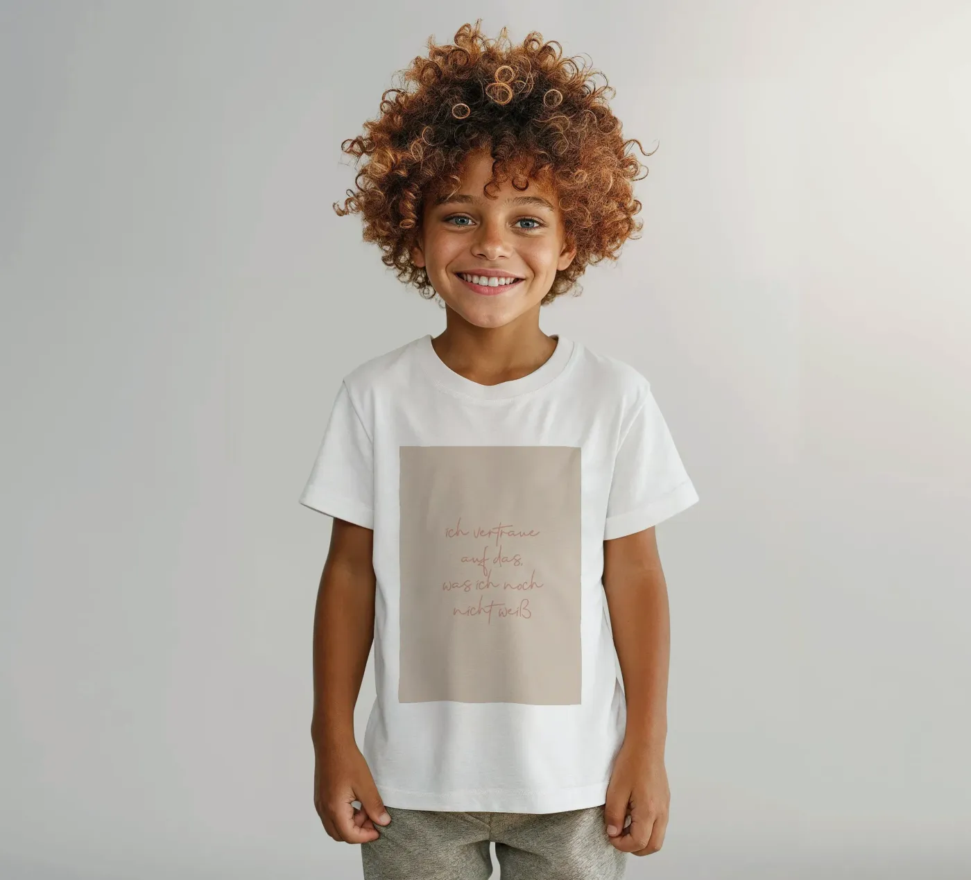 vertrauen t-shirt bambini da FRICKE DESIGN