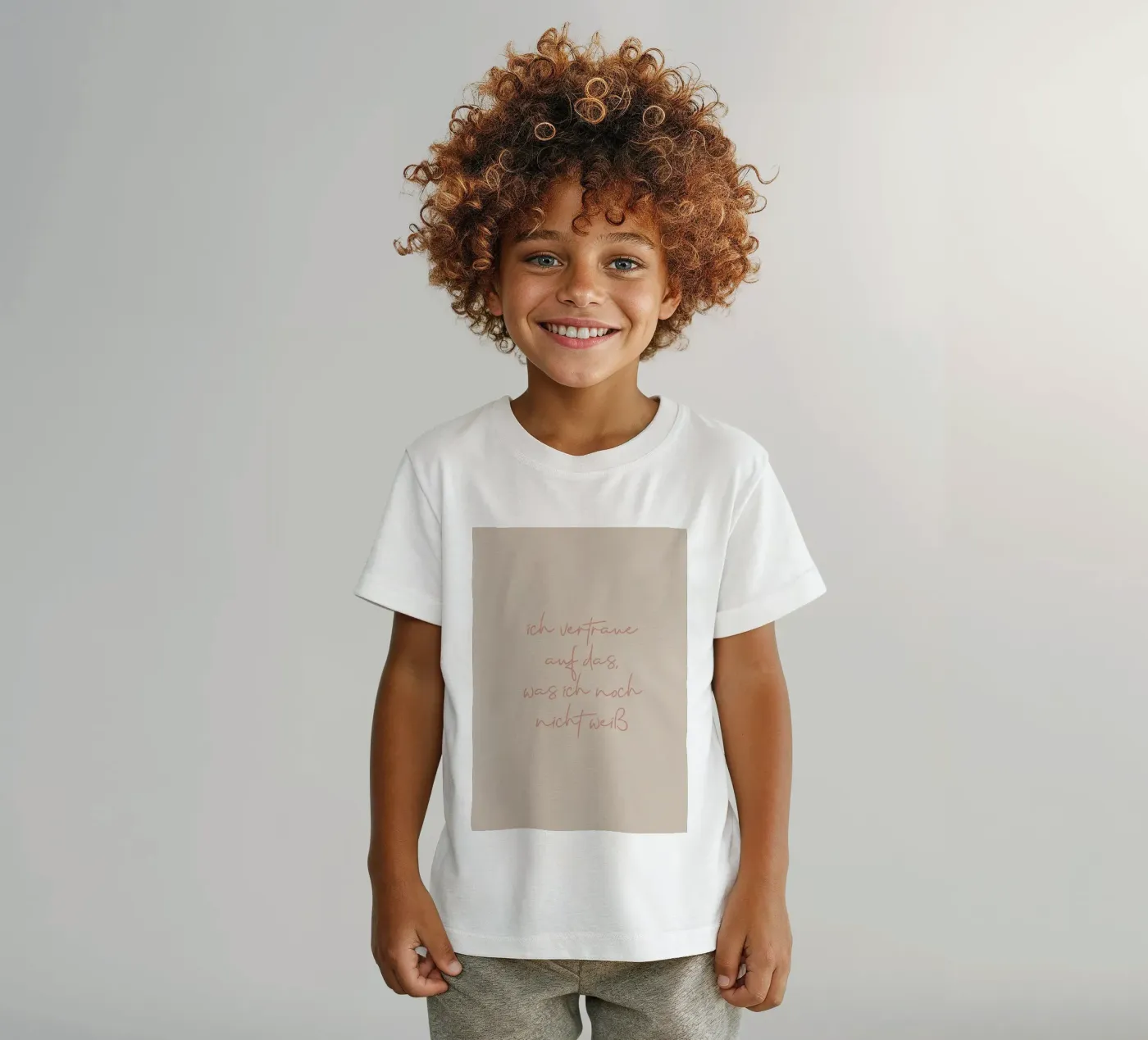 vertrauen t-shirt bambini da FRICKE DESIGN