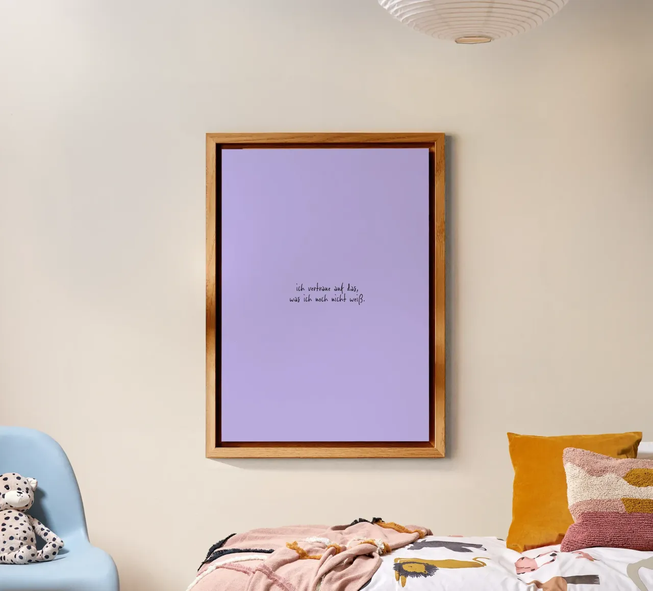 Ich vertraue auf das, was ich noch nicht weiß. alluminio dibond da FRICKE DESIGN