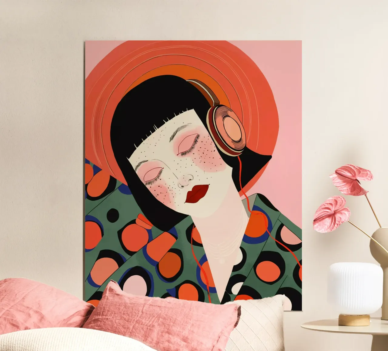 Suoni di serenità poster con telaio in plastica da ArtsySesta