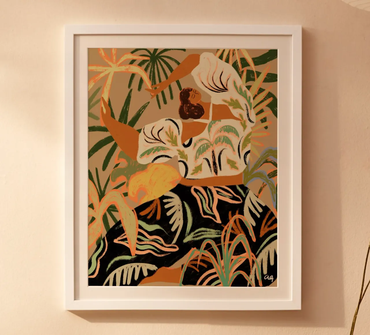 Nature's Embrace poster con telaio in legno da Arty Guava