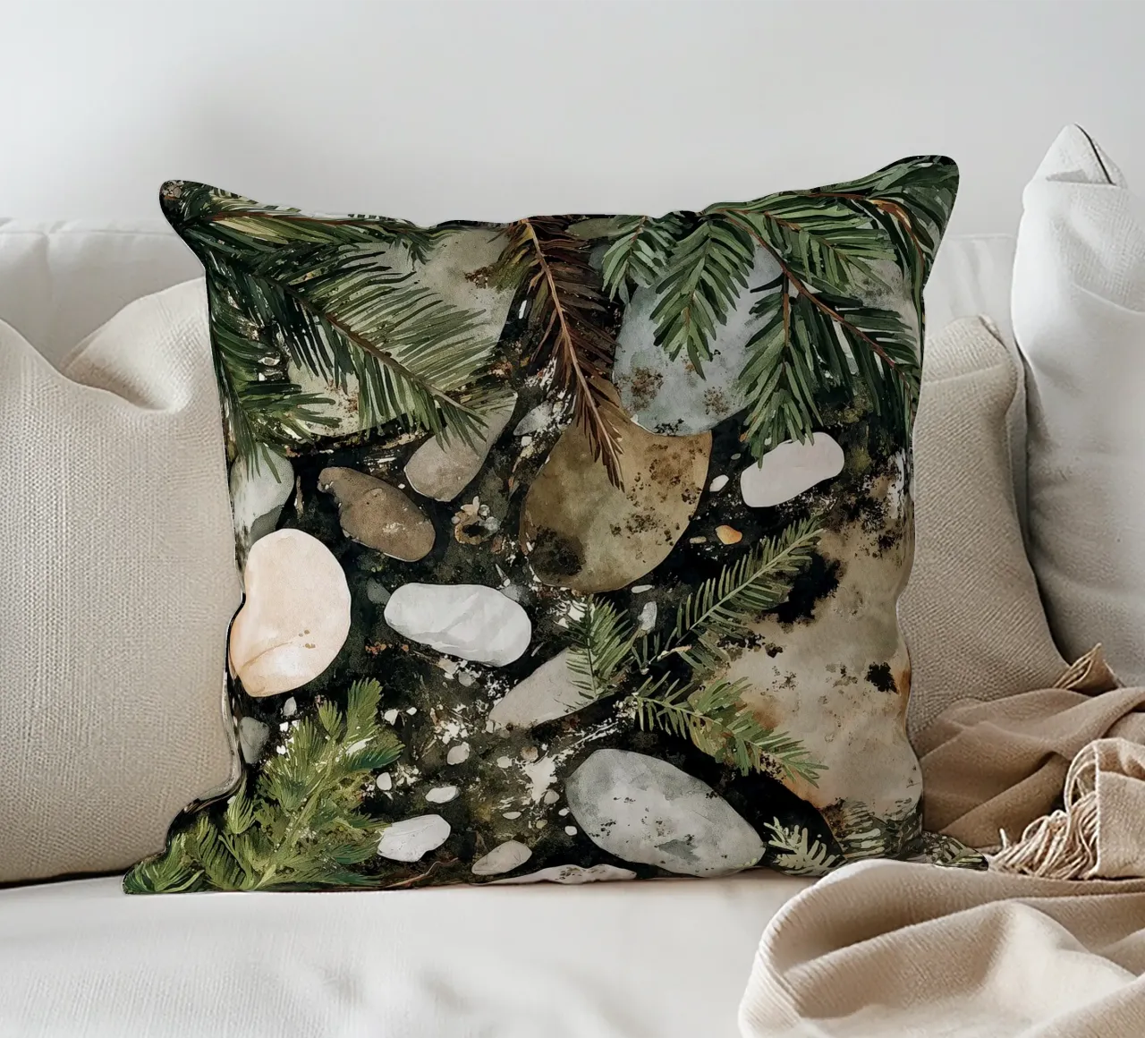 Pavimento in legno cuscino da Louise Wilder Studio
