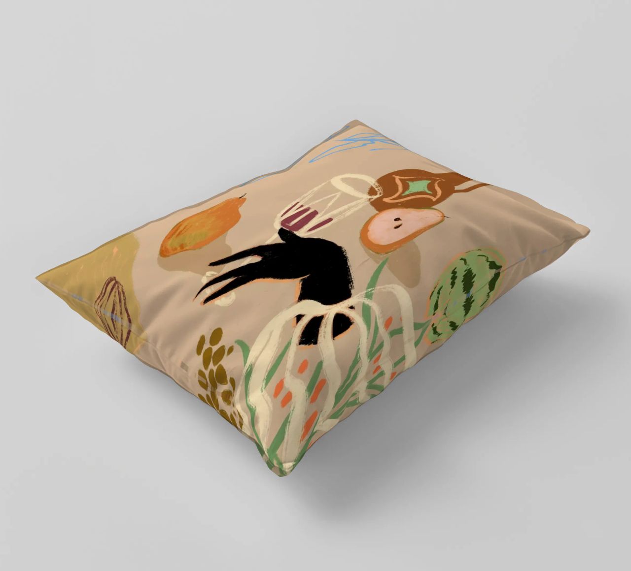 Pass Me The Pear decorative cushion by Arty Guava