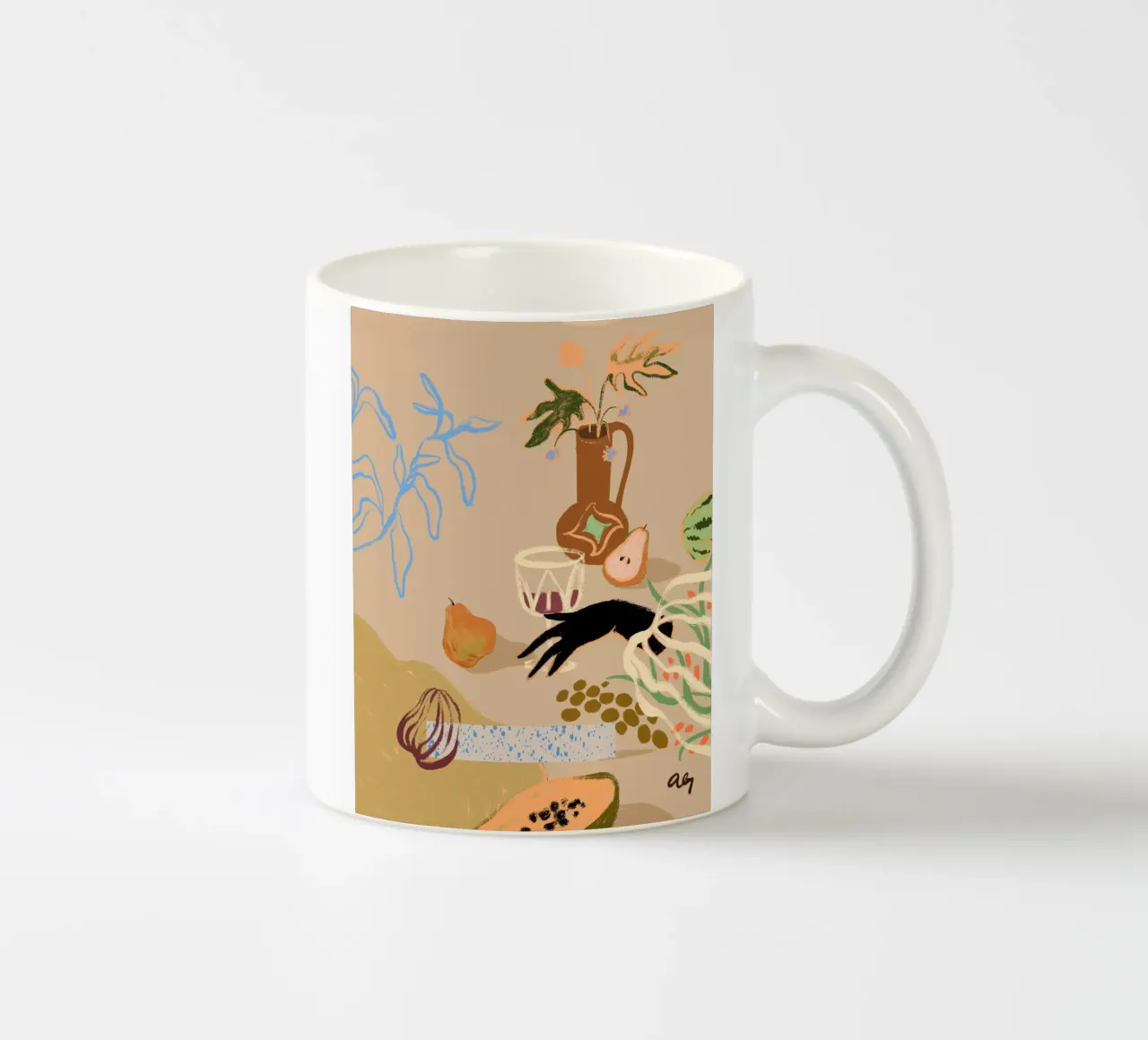 Pass Me The Pear mug en céramique de Arty Guava