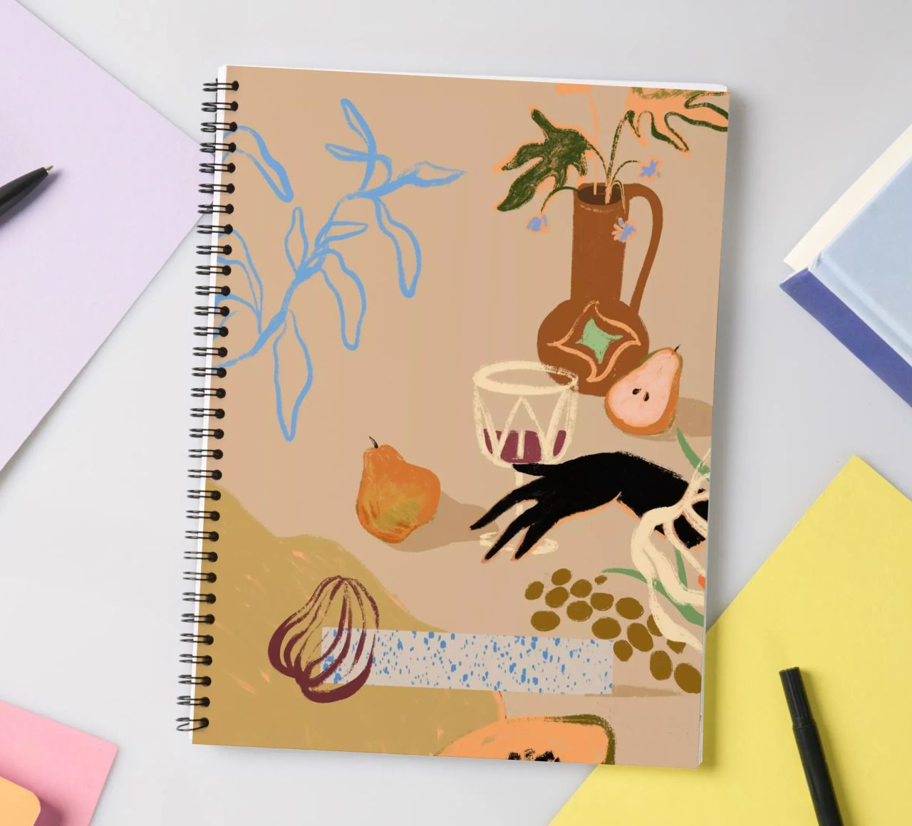 Pass Me The Pear spiral notebook by Arty Guava