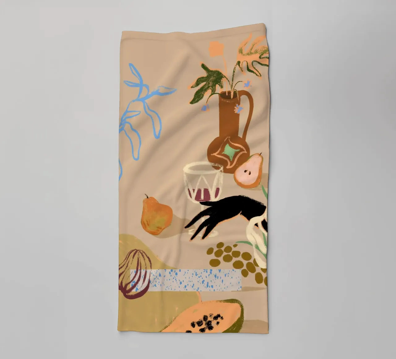 Pass Me The Pear asciugamano da bagno da Arty Guava