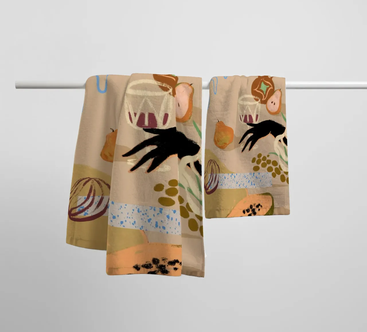 Pass Me The Pear asciugamano da bagno da Arty Guava