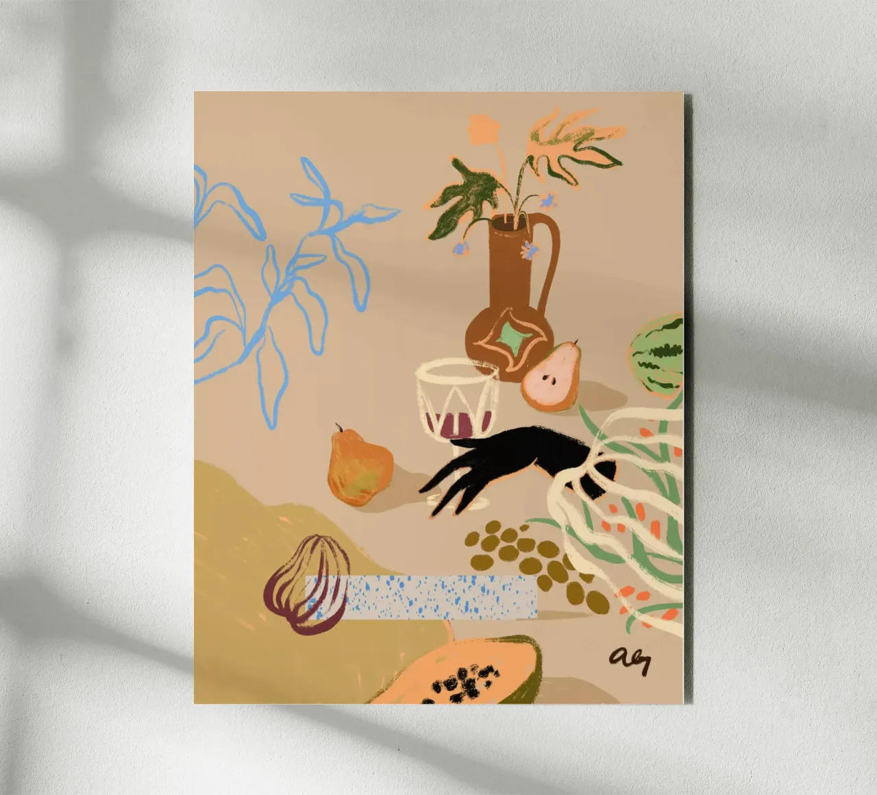 Pass Me The Pear alluminio dibond da Arty Guava