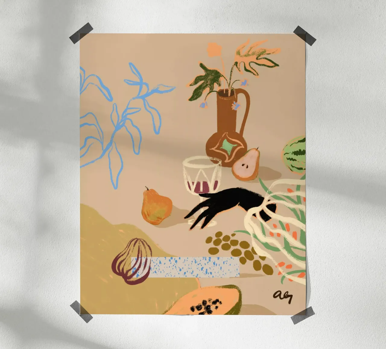 Pass Me The Pear Poster von Arty Guava