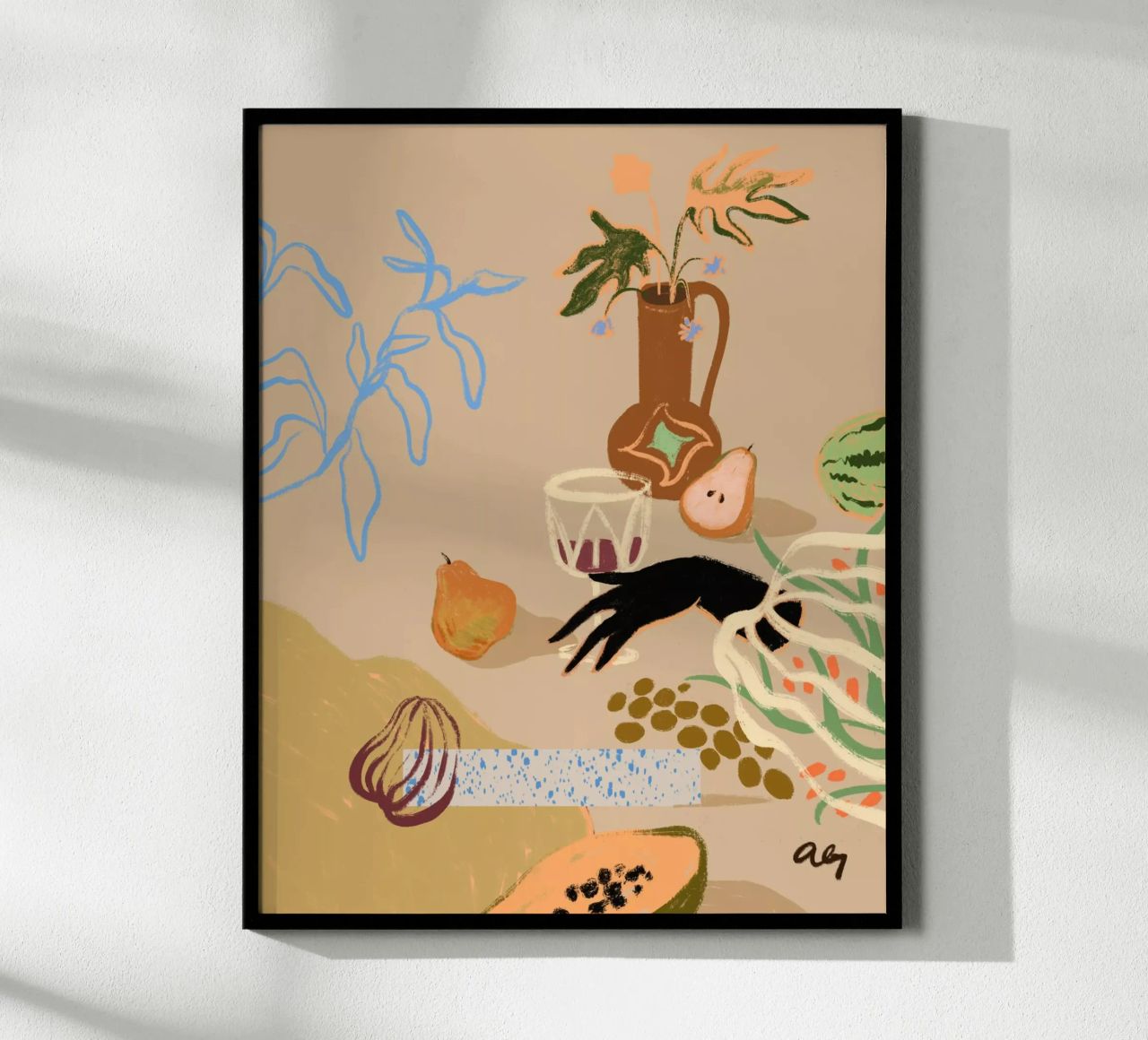 Pass Me The Pear poster by Arty Guava