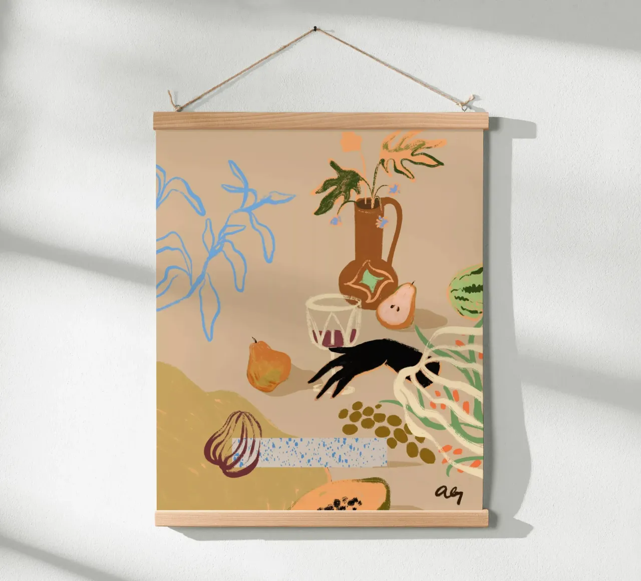 Pass Me The Pear Poster von Arty Guava